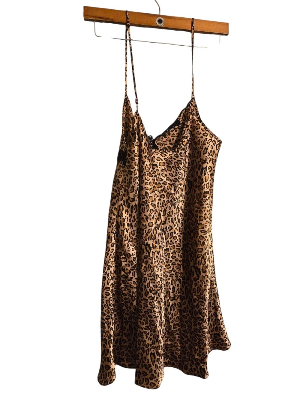 Vintage | Animal Print Silky Slip Dress - Picture 2 of 2